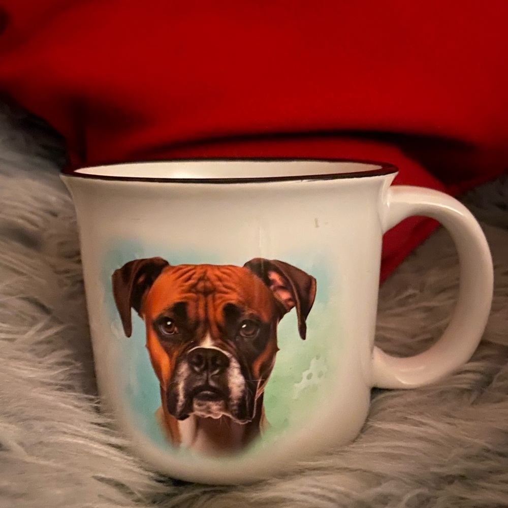 Spoontiques Dog Boxer Ceramic Coffee Cup/Mug Dishwasher & Microwave Safe